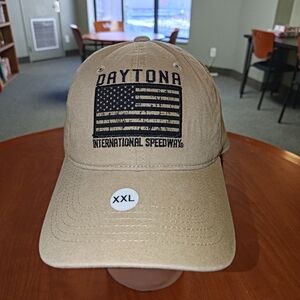 NASCAR Daytona International Speedway Embroidered Flag Strapback Hat Cap 2XL New